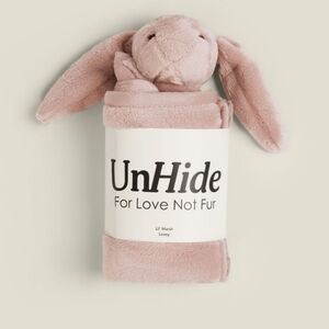 Unhide Lil Marsh Lovey Baby Blanket, Rosy Bunny